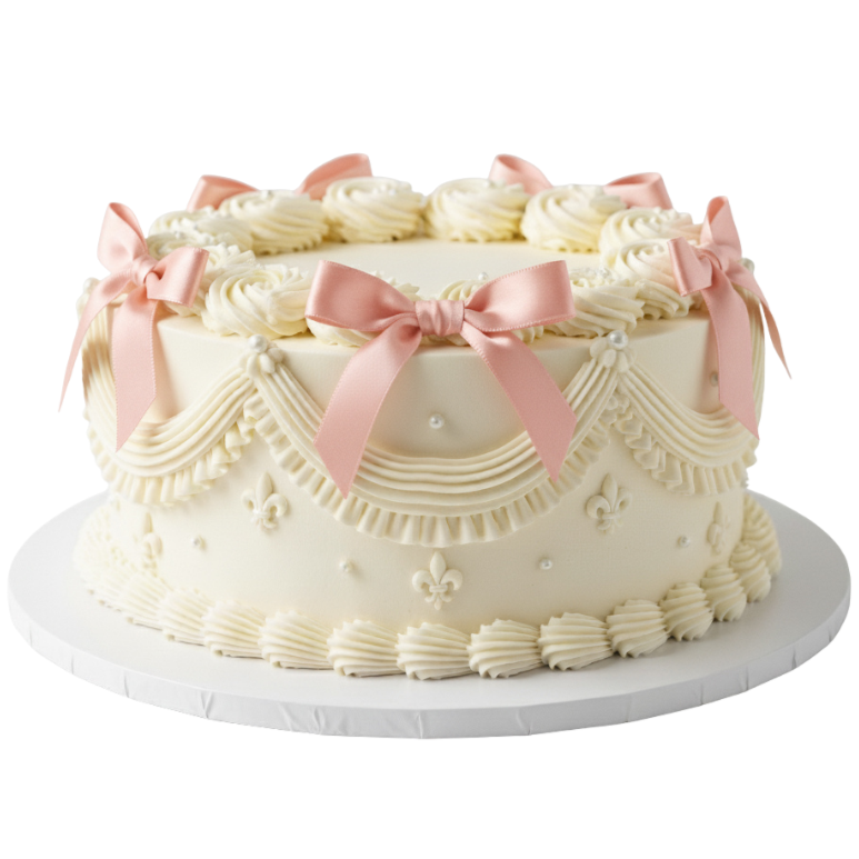Vintage Ribbon Cake