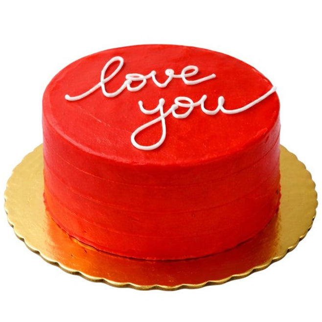Torta con scritta love you Calligraphy Cake