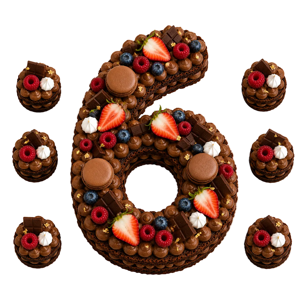Number e Mini Tart