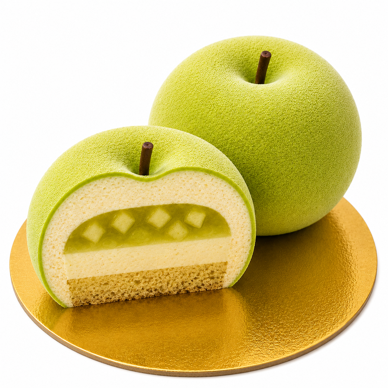 Apple realistic cake
