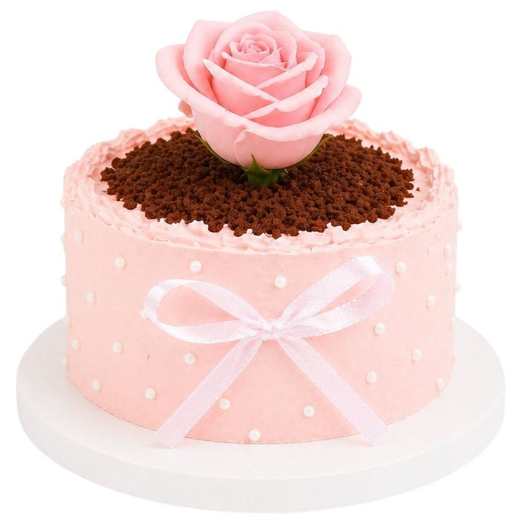Rose Pot Cake Flower Pot Cake
