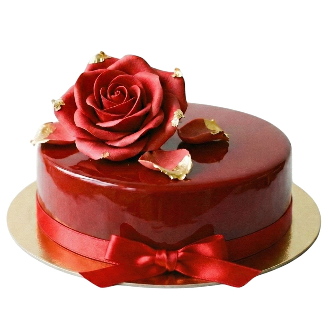 Red Velvet Rose Cake