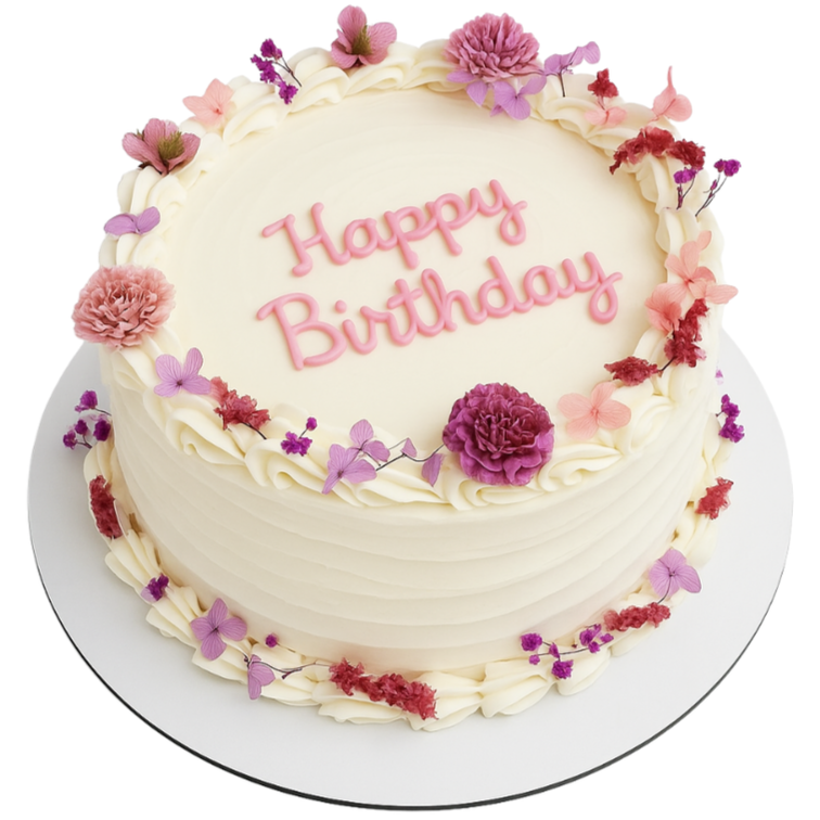 Pink Flower Cake