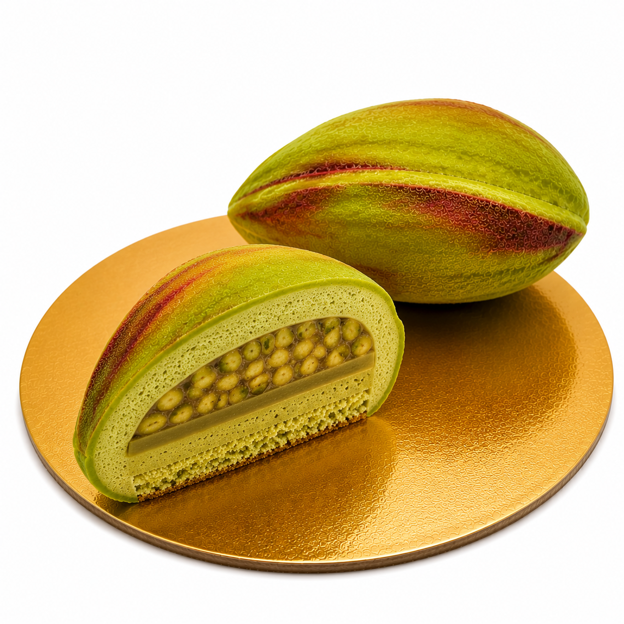 Pistachio realistic cake