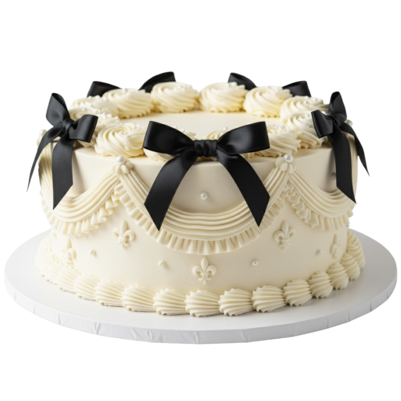 Vintage Ribbon Cake