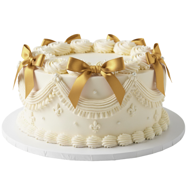 Vintage Ribbon Cake