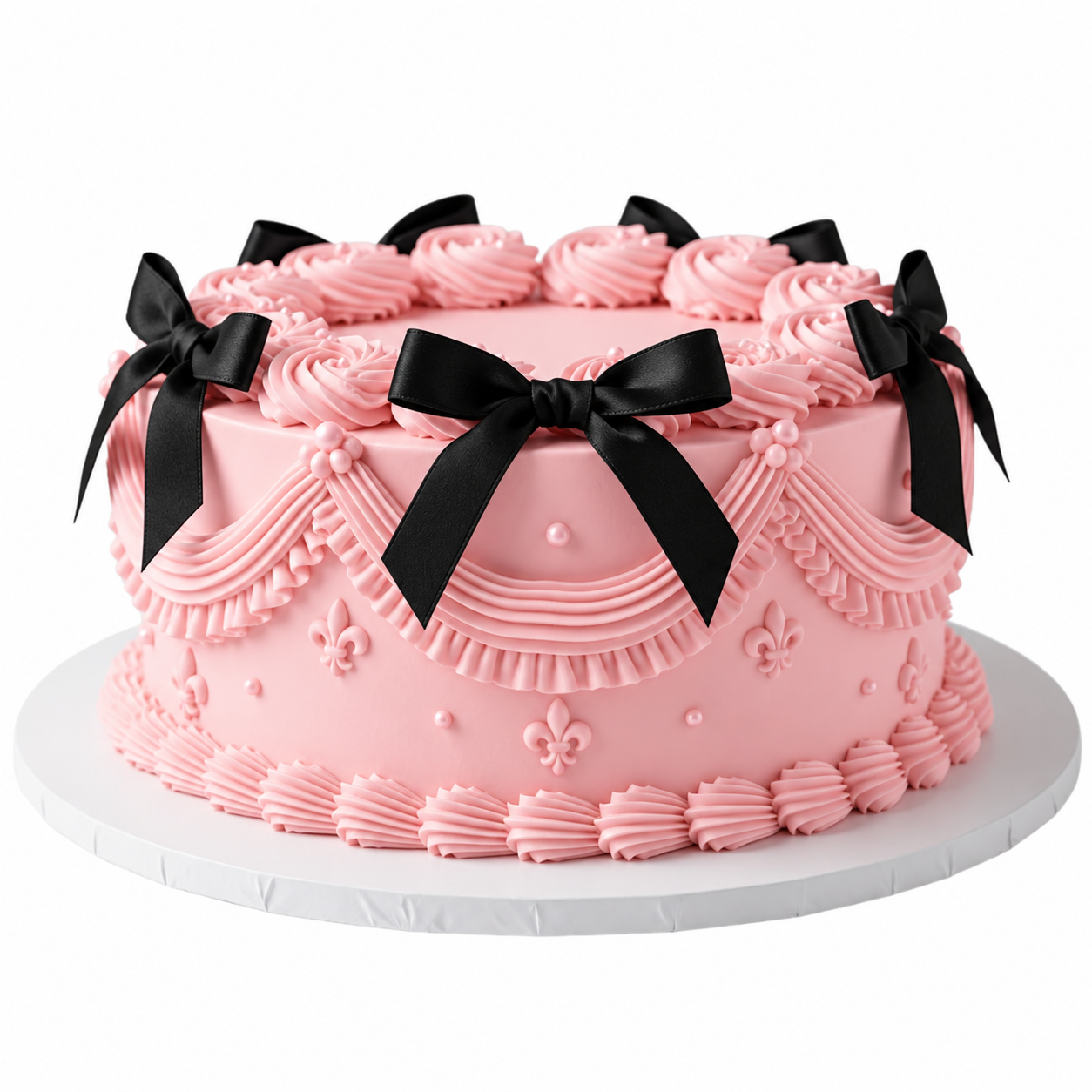 Vintage Ribbon Cake