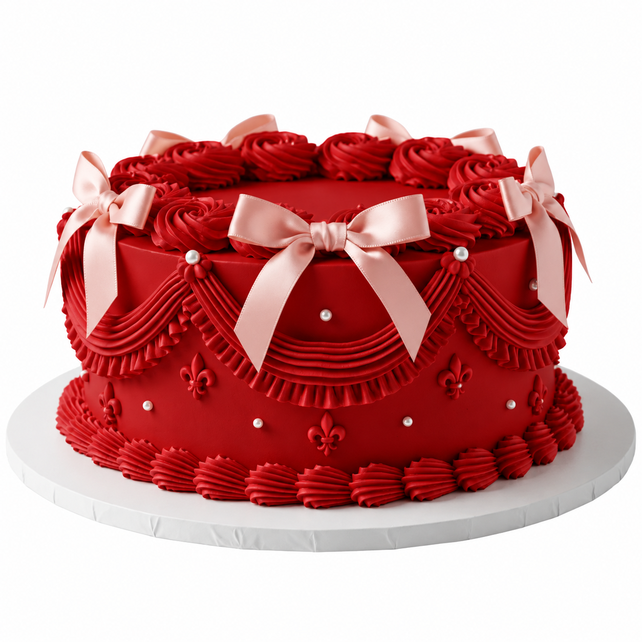 Vintage Ribbon Cake